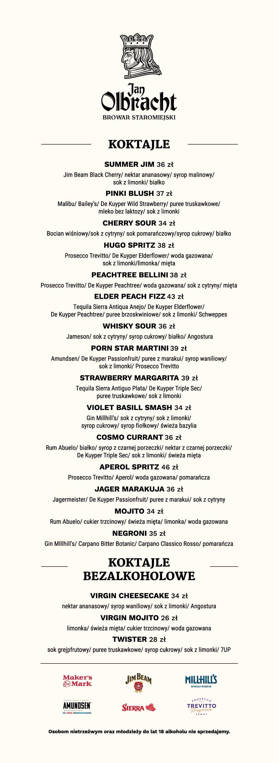 Menu Drinks